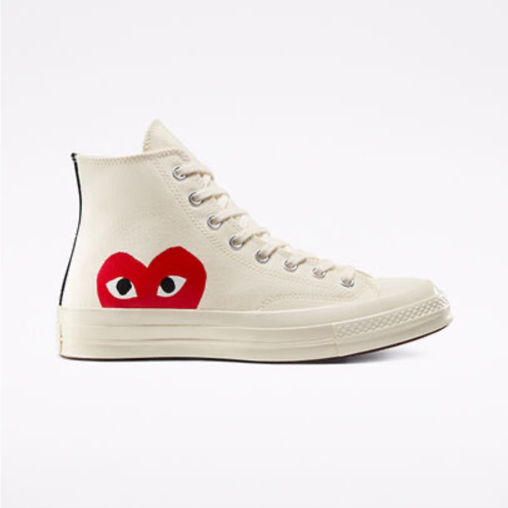Converse High-Top Sneakers with Red Heart